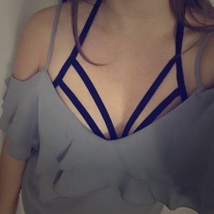 Black Accent Bralette Strap